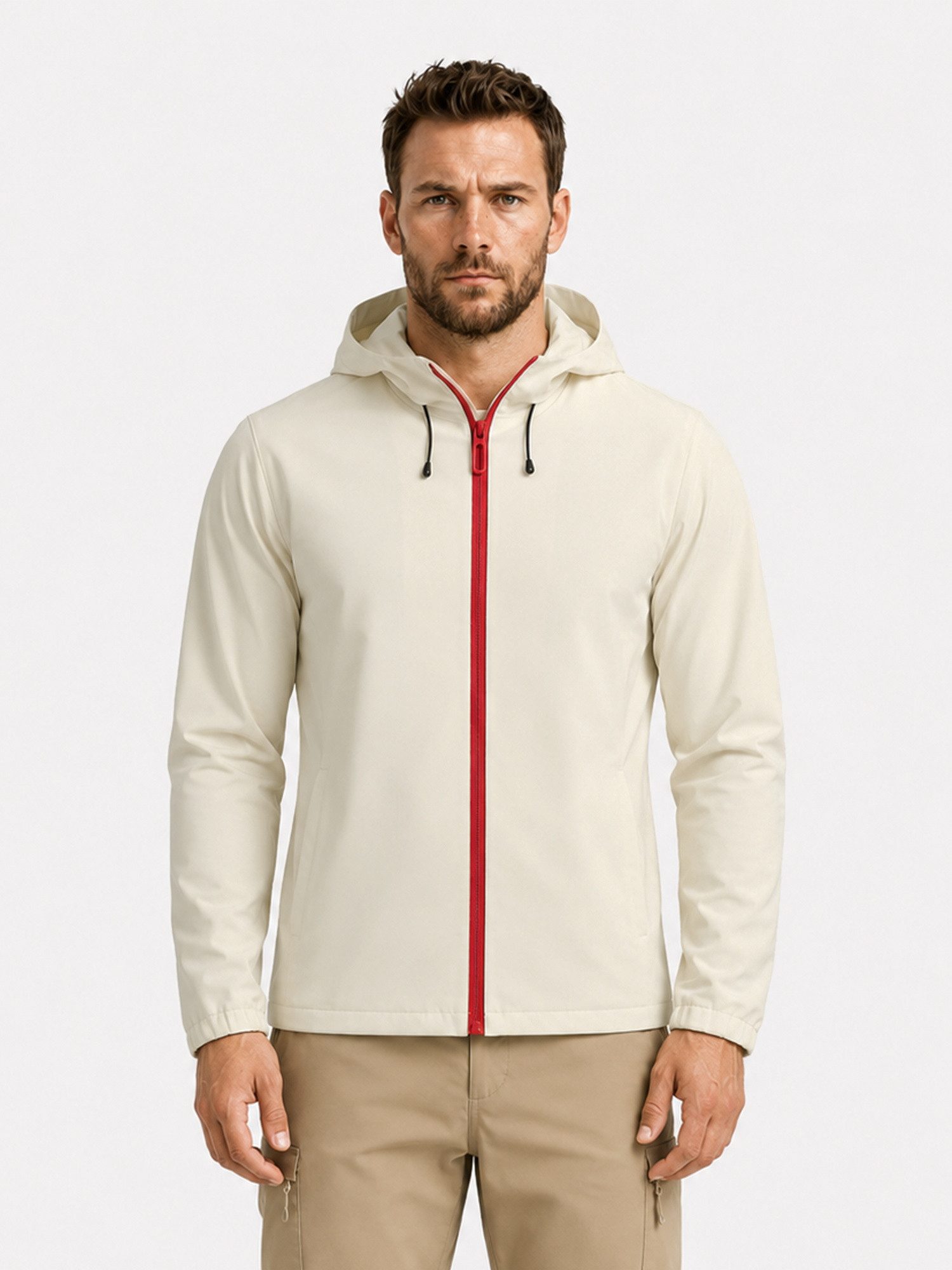 YOUTHUP Funktionsjacke Herren Colorblock Kapuzenjacke – lockere Passform