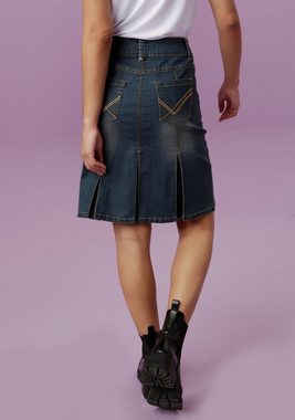 Aniston CASUAL Jeansrock mit eingelegten Falten