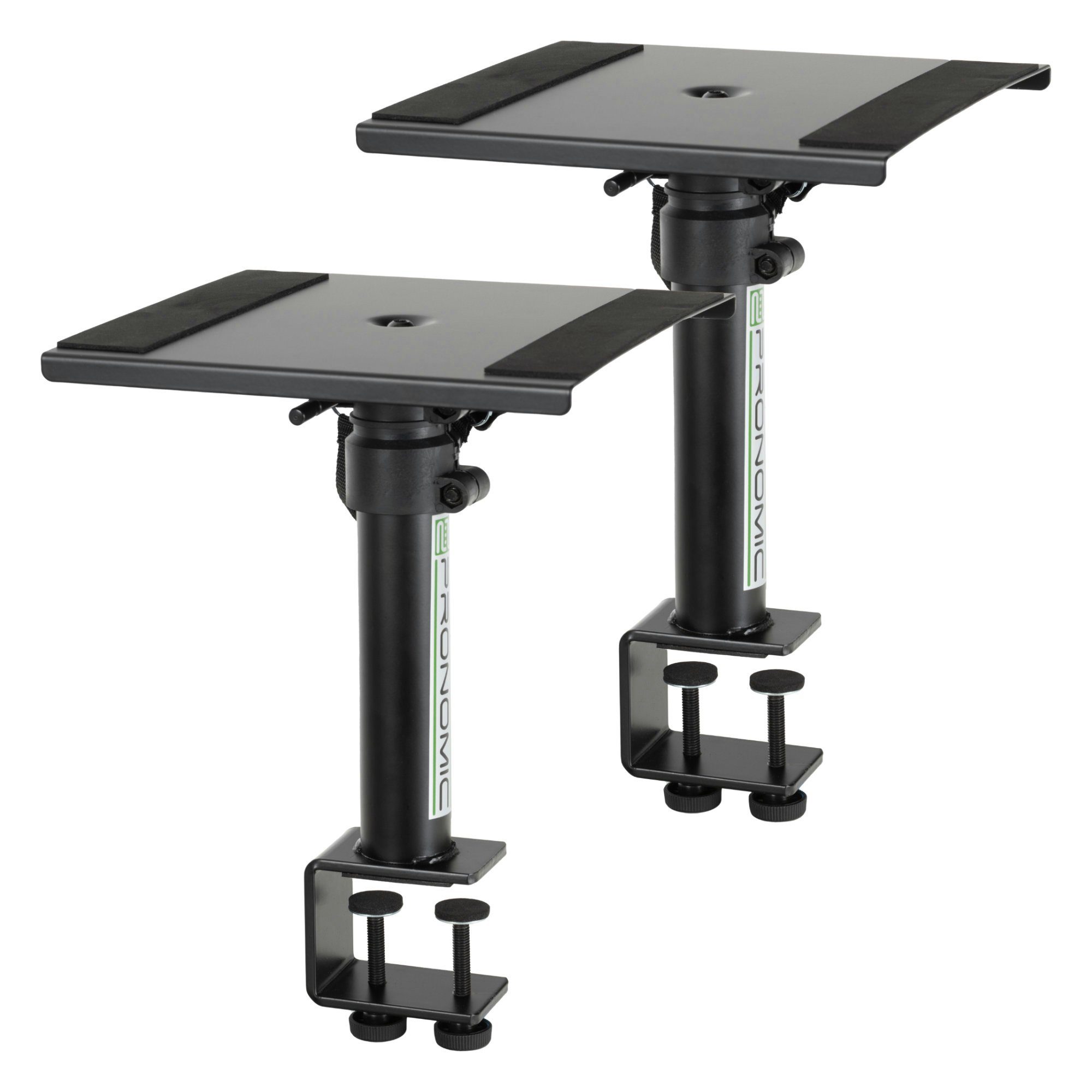 Pronomic Lautsprecherständer Tischstative Paar mit Tischklemme für Studio Monitore, (bis 0 Zoll, SLS-36K, 2-tlg., Paar Boxenstative, Lautsprecherstative höhenverstellbar bis 41,5 cm)