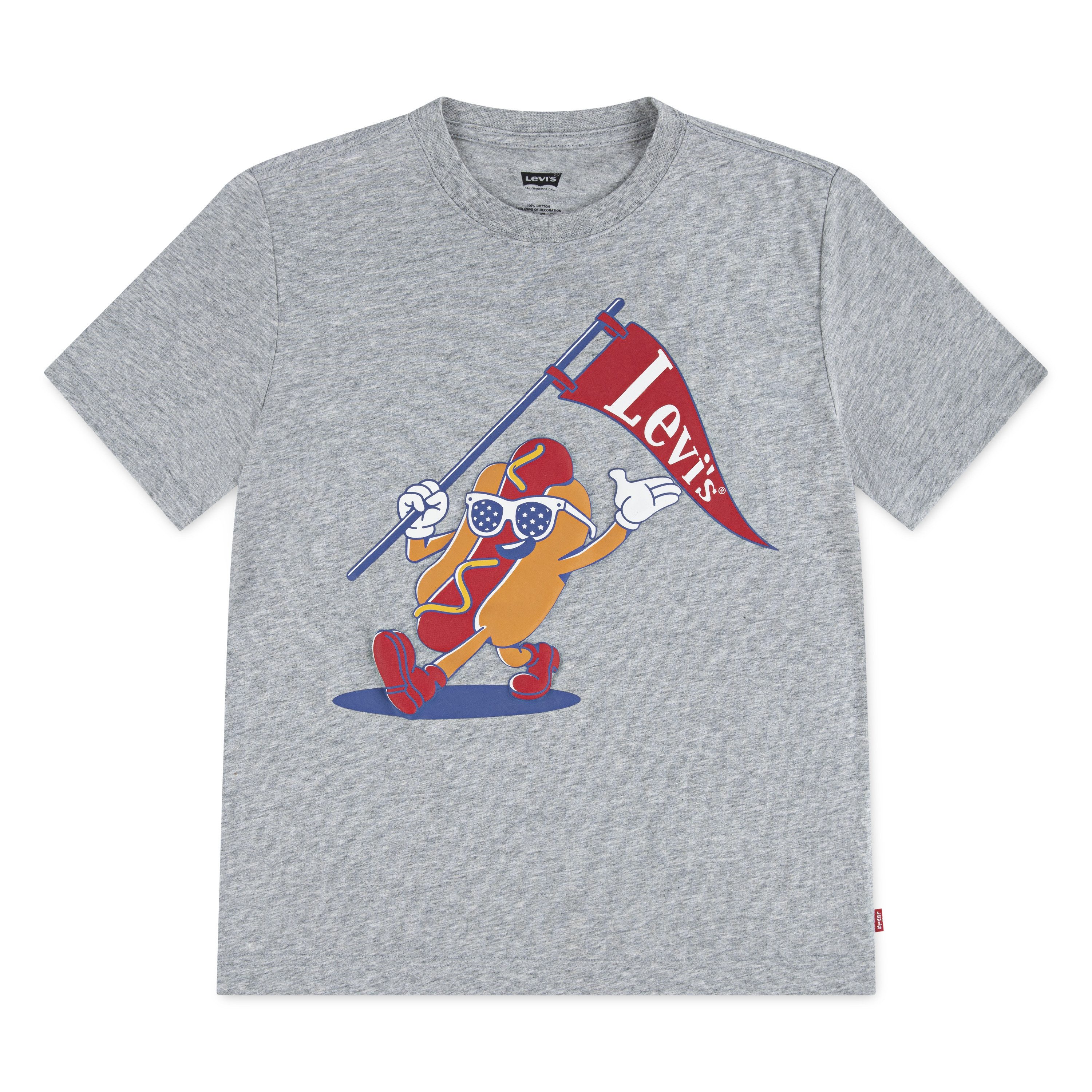 Levi's® Kids T-Shirt LVB PARADING HOT DOG TEE for Boys, mit Logoprint, meliert