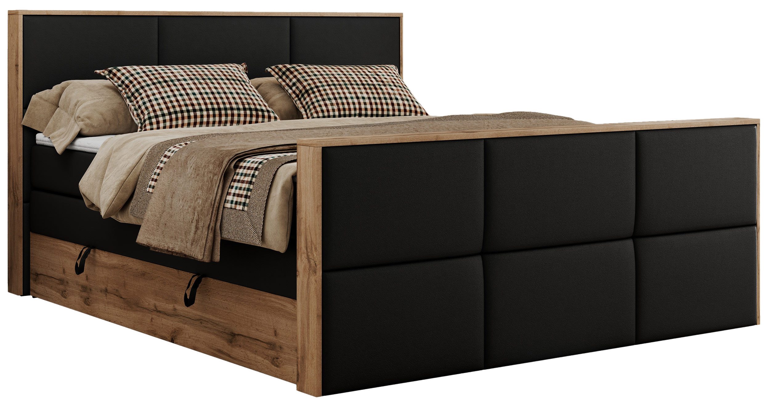 MKS MÖBEL Boxspringbett ALBERO 2 KING günstig online kaufen
