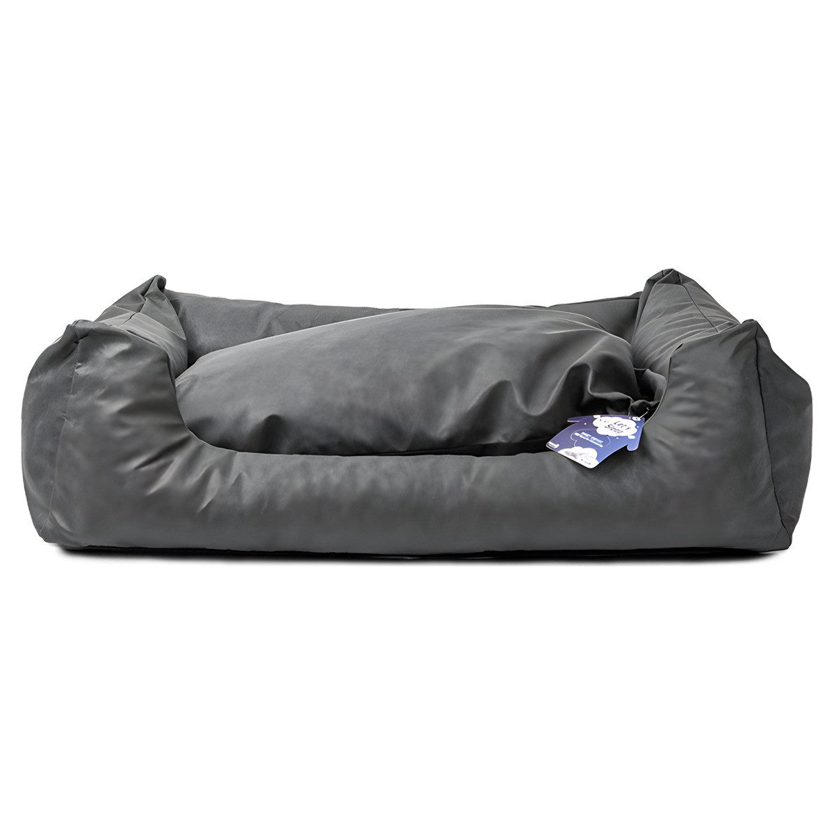 Holland Animal Care Tierbett Lets Sleep Sweet Dreams Hundebett mit Kissen anthrazit