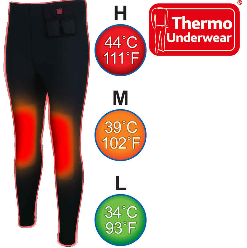 Thermo Thermounterhose THERMO UNDERWEAR PANTS beheizbare Unterhosen Outdoor Unterhosen