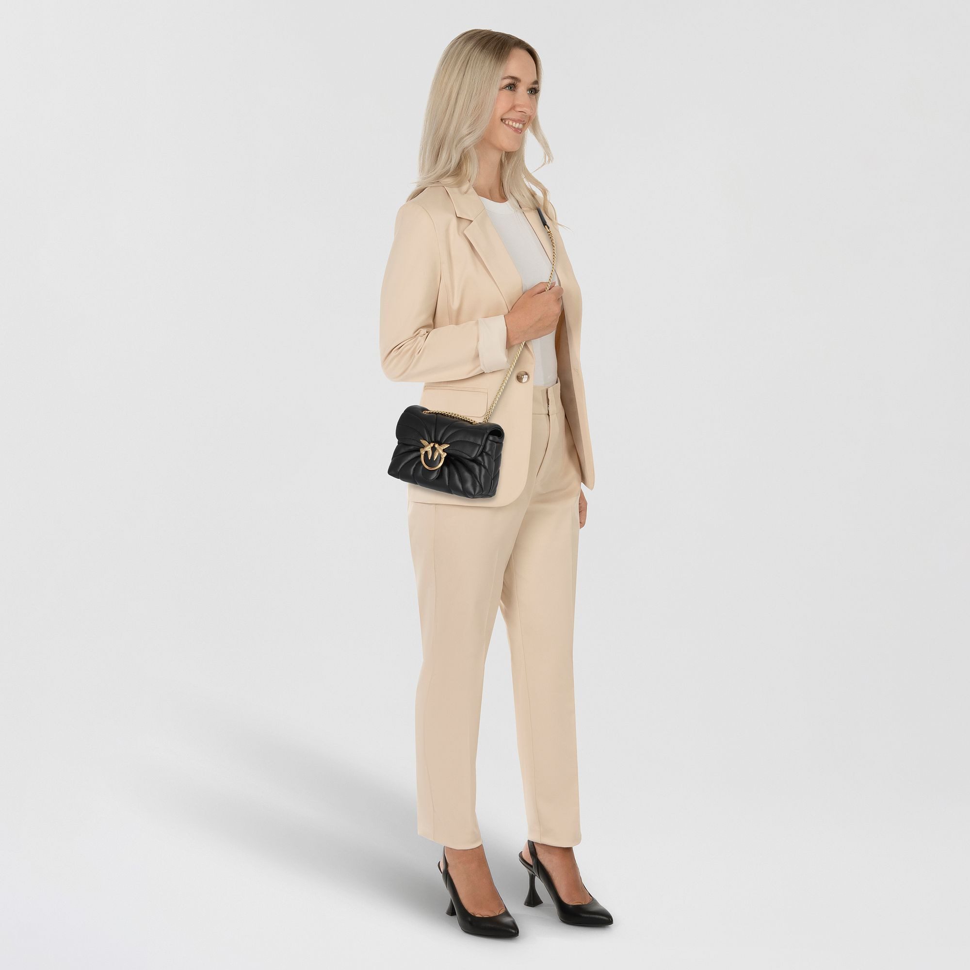 PINKO Schultertasche Love Puff, Leder