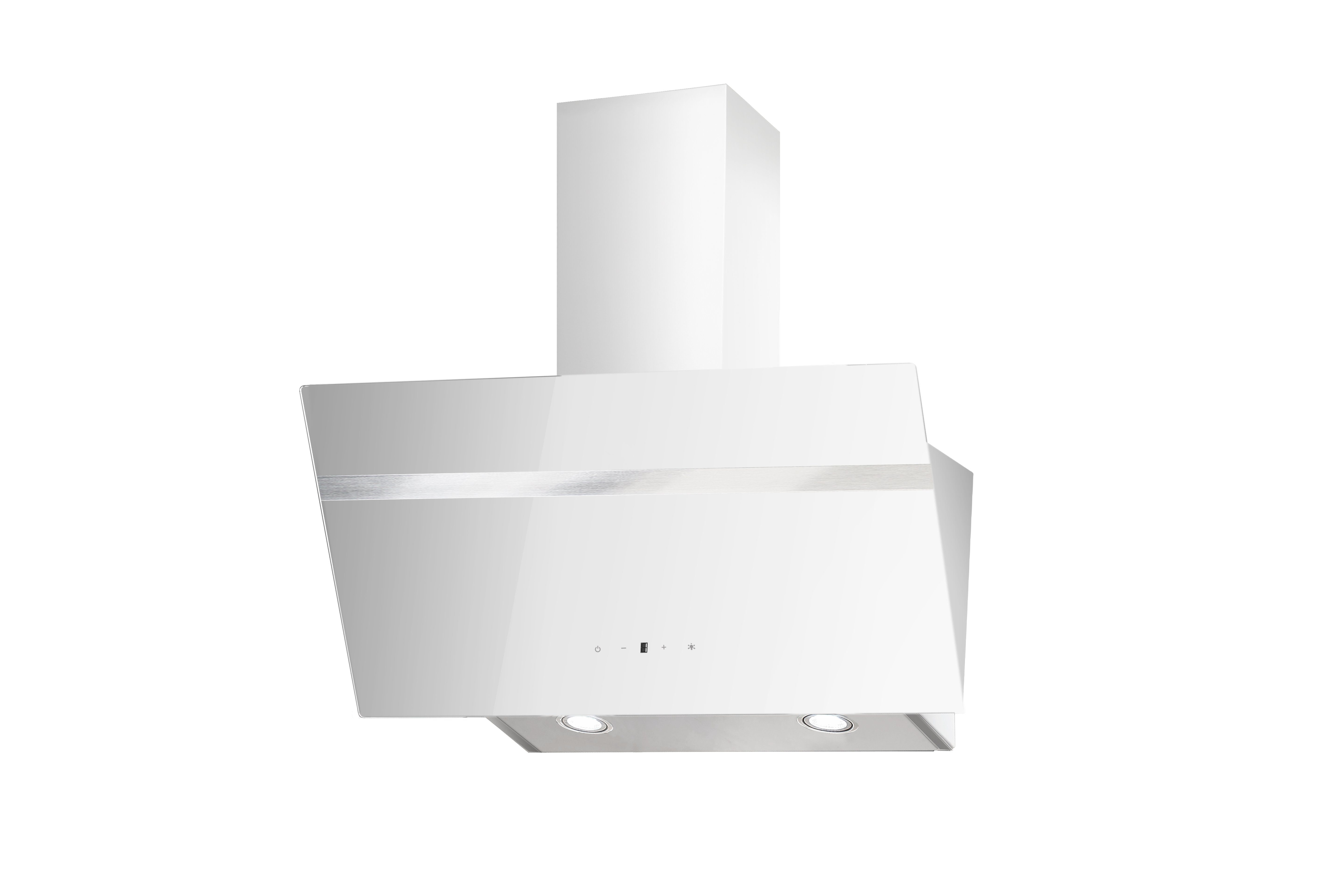 PKM Kopffreihaube S20-90 AWTY Dunstabzugshaube weiße Glasfront Touch Control Display S20-90 AWTY Dunstabzugshaube weiße Glasfront Touch Control Display