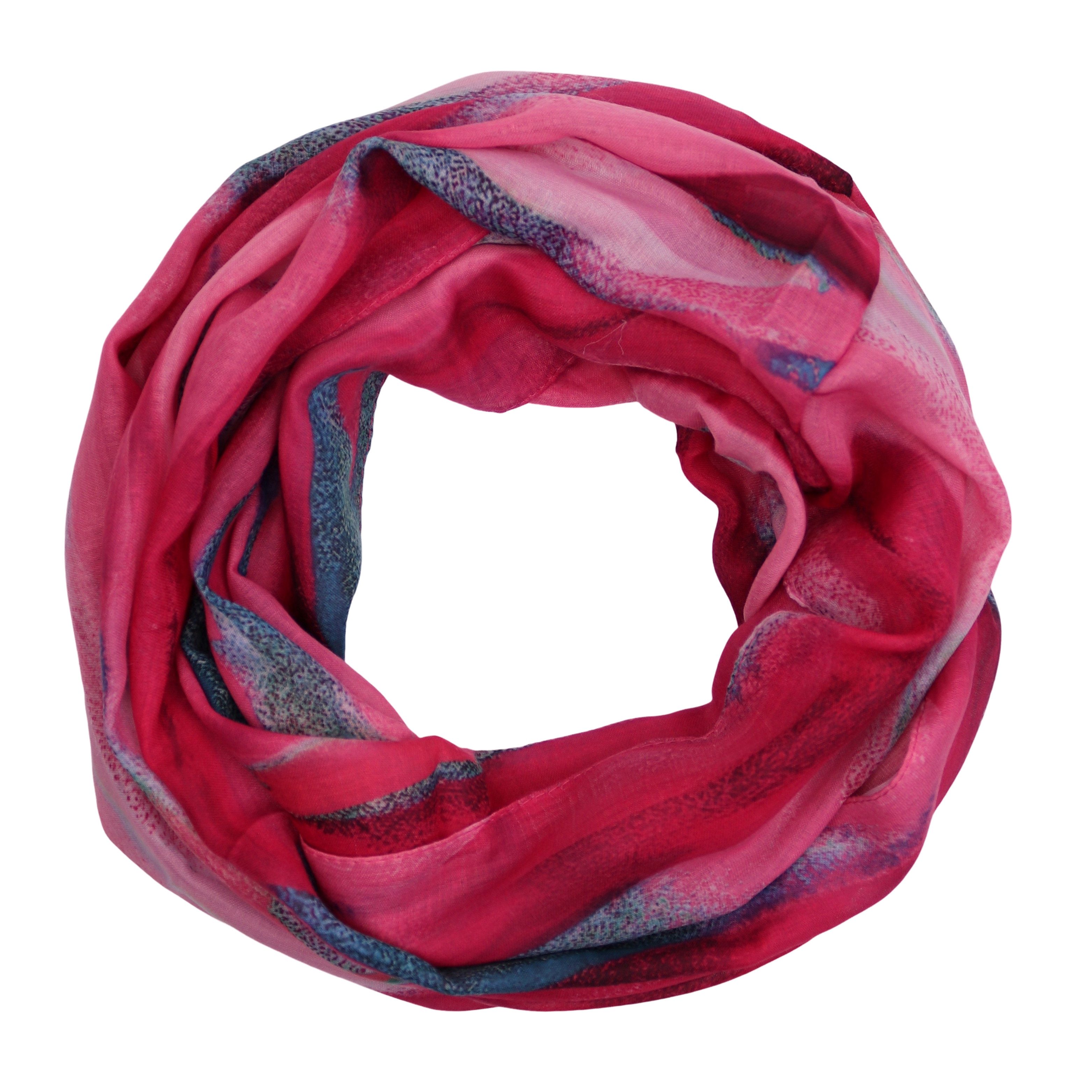 MIRROSI Loop Damen Schal Weich aus 100% Viskose Groß, (ca.60x80cm; zweimal um den Hals wickelbar), Damen Halstuch Stola ideal für Frühling,Sommer, Herbst oder Winter