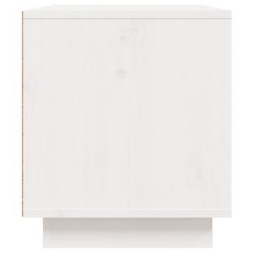 furnicato TV-Schrank Weiß 80x35x40,5 cm Massivholz Kiefer