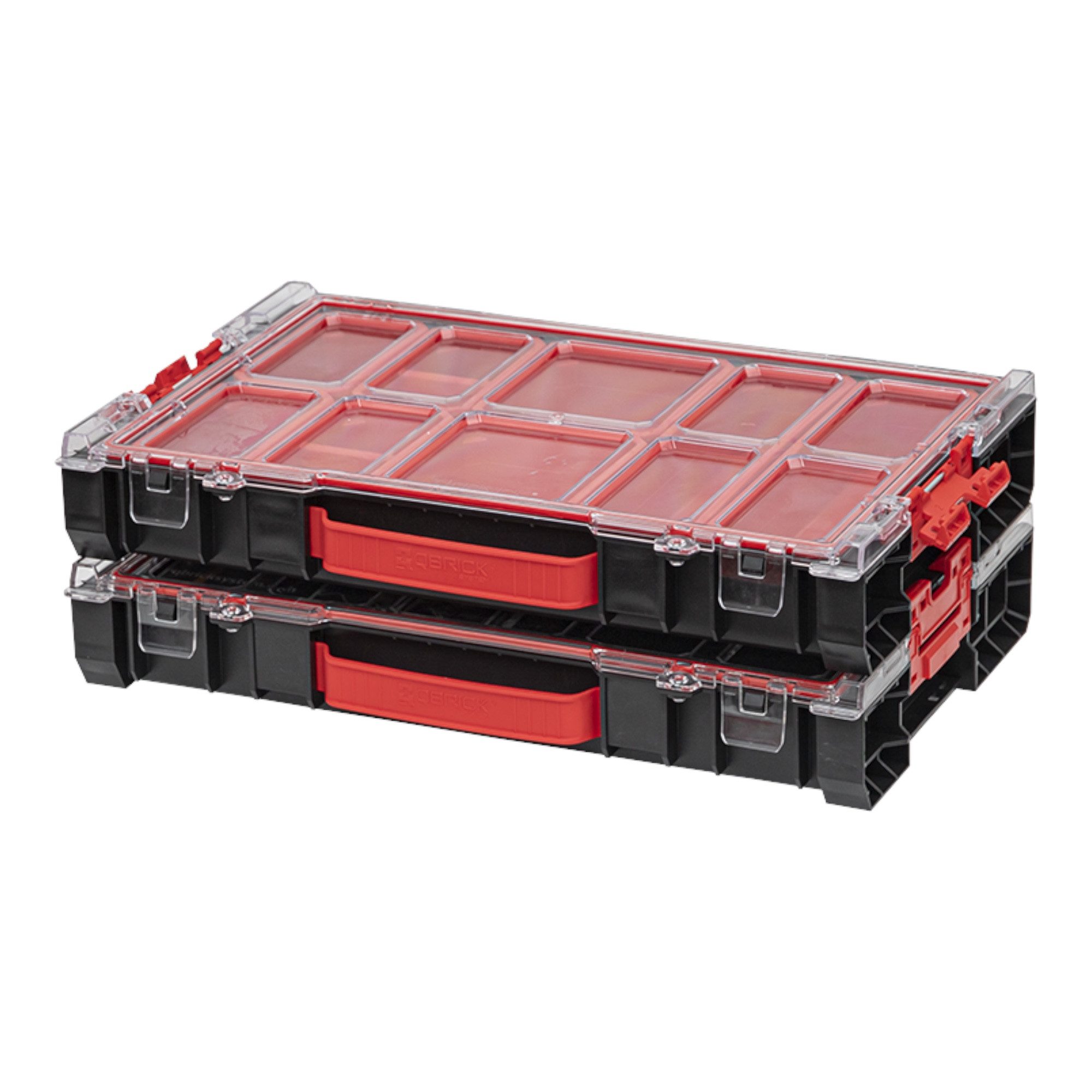 QBRICK System Werkzeugkoffer 3x PRO 100 Organizer 452 x 296 x 79 mm 5 l stapelbar IP54 – Bild 4 von 5