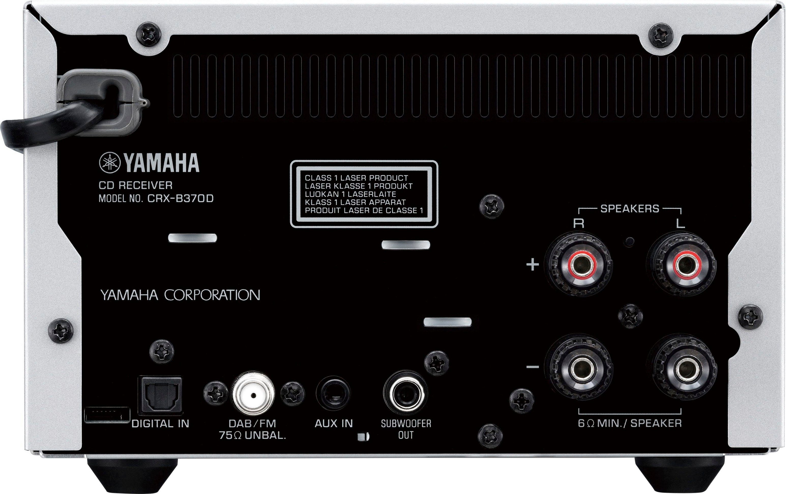 (DAB) Yamaha Digitalradio (Digitalradio Silber/Schwarz FM-Tuner, (DAB), 40 W) MCR-B270D