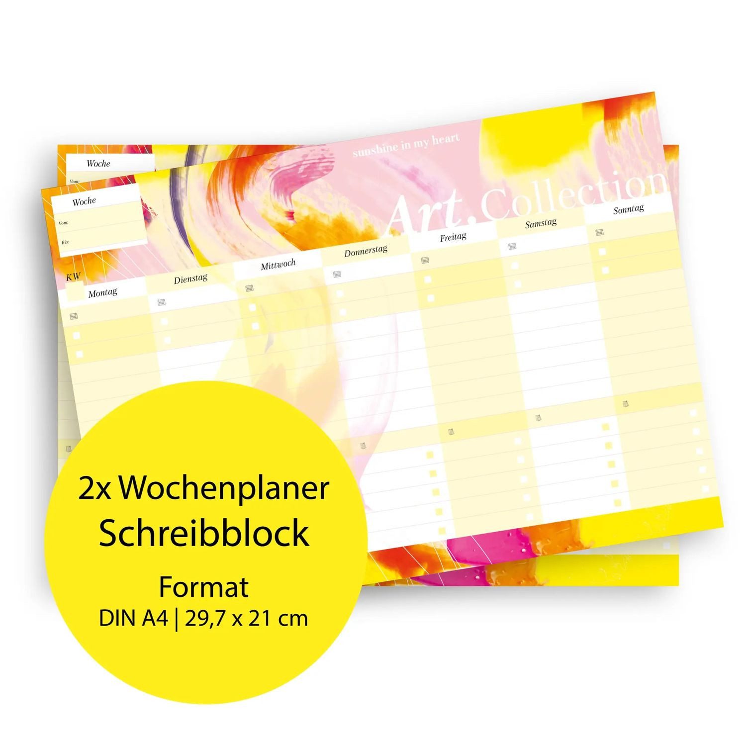 Nova Geburtstagskalender Notizblock-Set mit Kalender ohne Datum für den Schreibtisch....