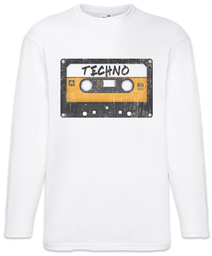 Urban Backwoods Langarmshirt Tape Techno Langarm T-Shirt Kassette Cassette MC Mixtape Wave DJ 90s (1-tlg) Audio Retro Music Electro
