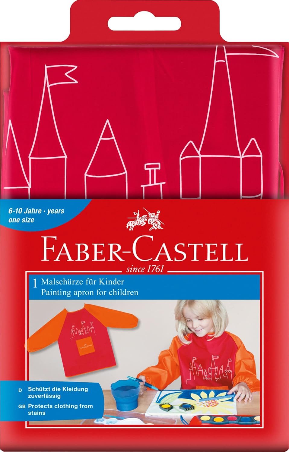 Faber-Castell Malschürze Faber-Castell Malschürze für Kinder rot
