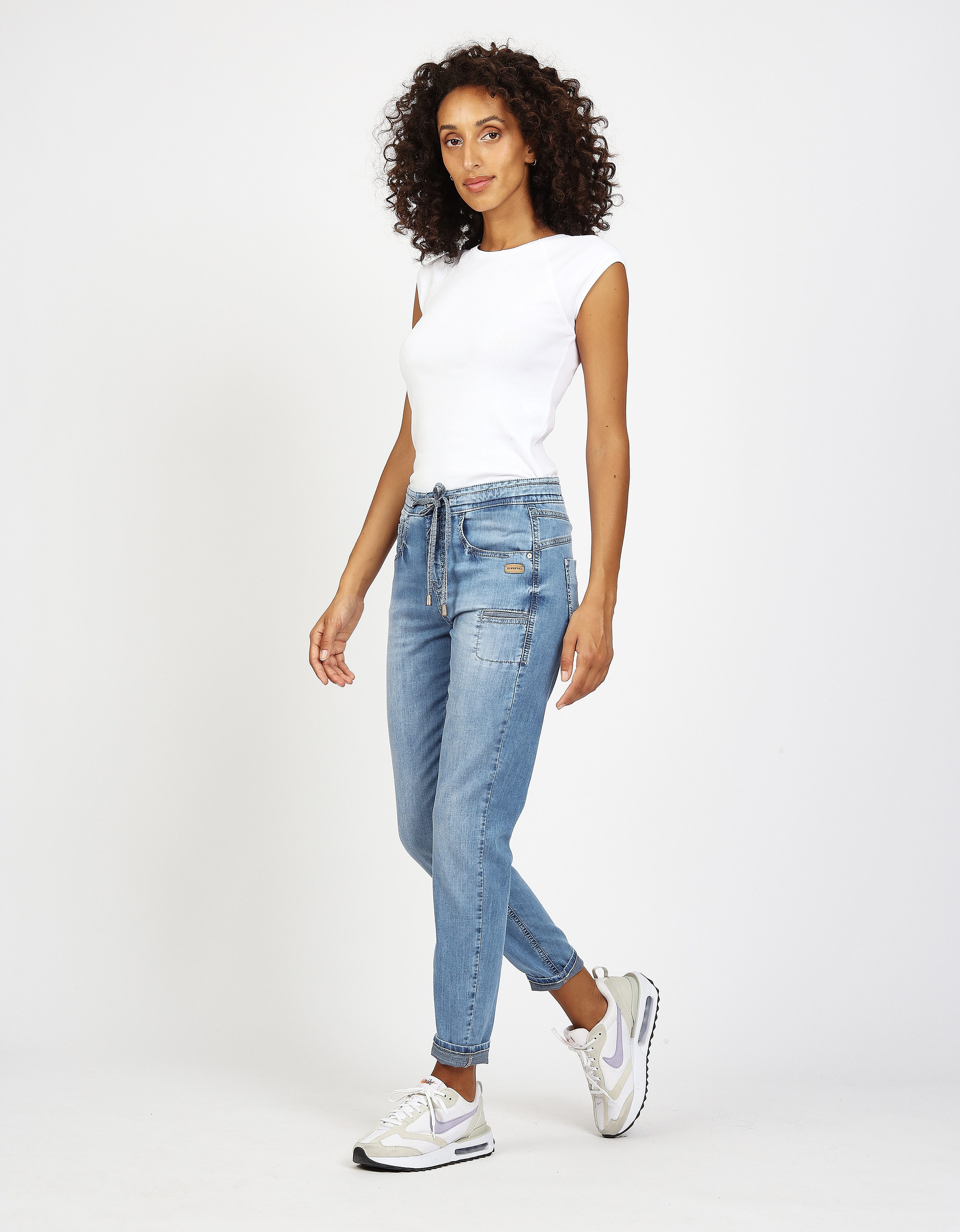 GANG 5-Pocket-Jeans 94AMELIE JOGGER mit Tunnelzug, Relaxed Fit – Bild 5 von 5