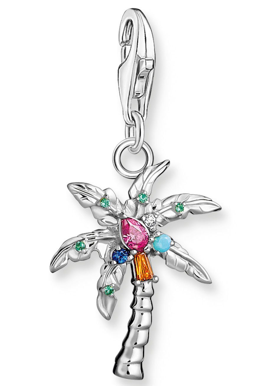 THOMAS SABO Charm-Einhänger Palme, 1932-342-7, mit Glas-Keramik Stein