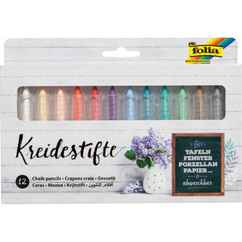 Kreidemarker Kreidestifte farbsortiert 12 St.