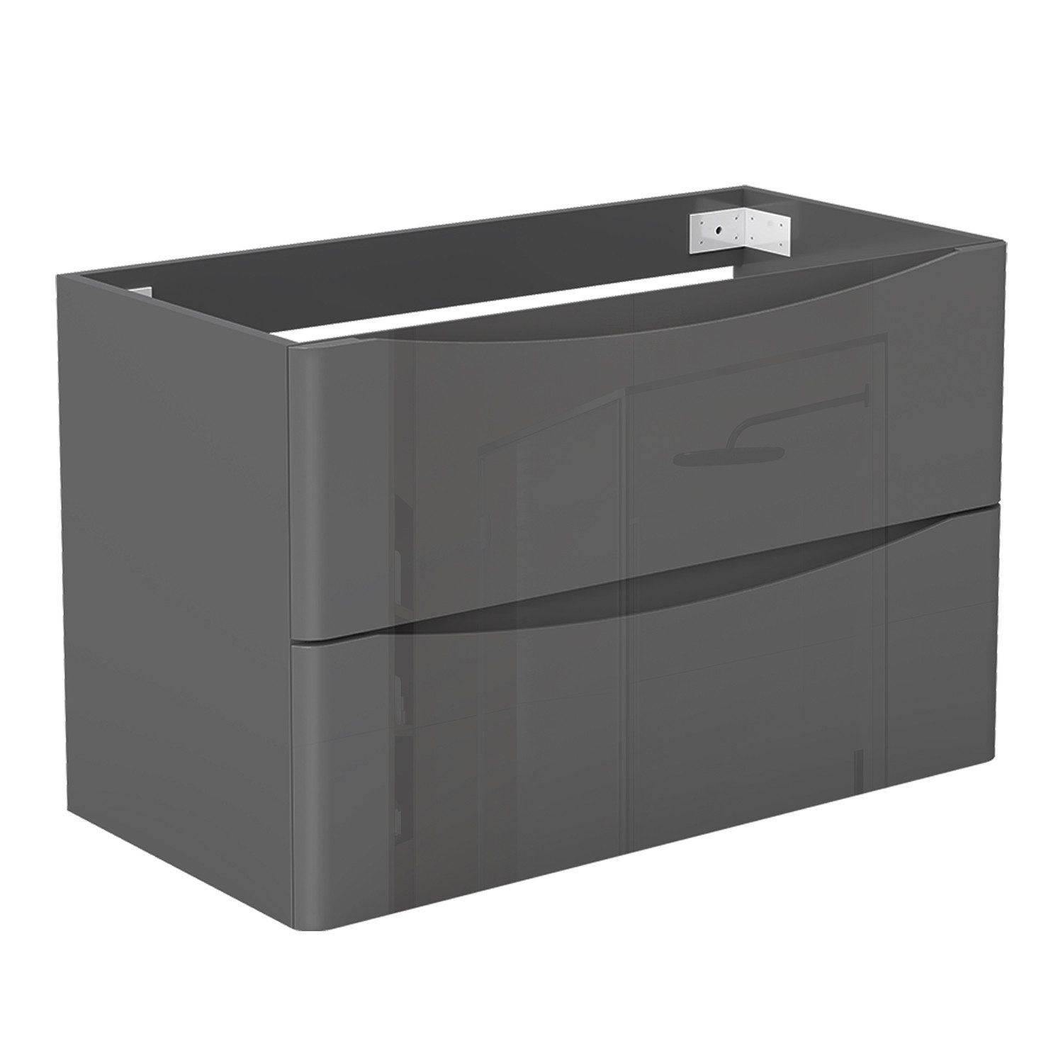 duschspa Waschtisch Waschbecken mit Unterschrank Badmöbel Set Waschtisch mit Unterschrank (Smiley), 50/60/80/100/120 cm