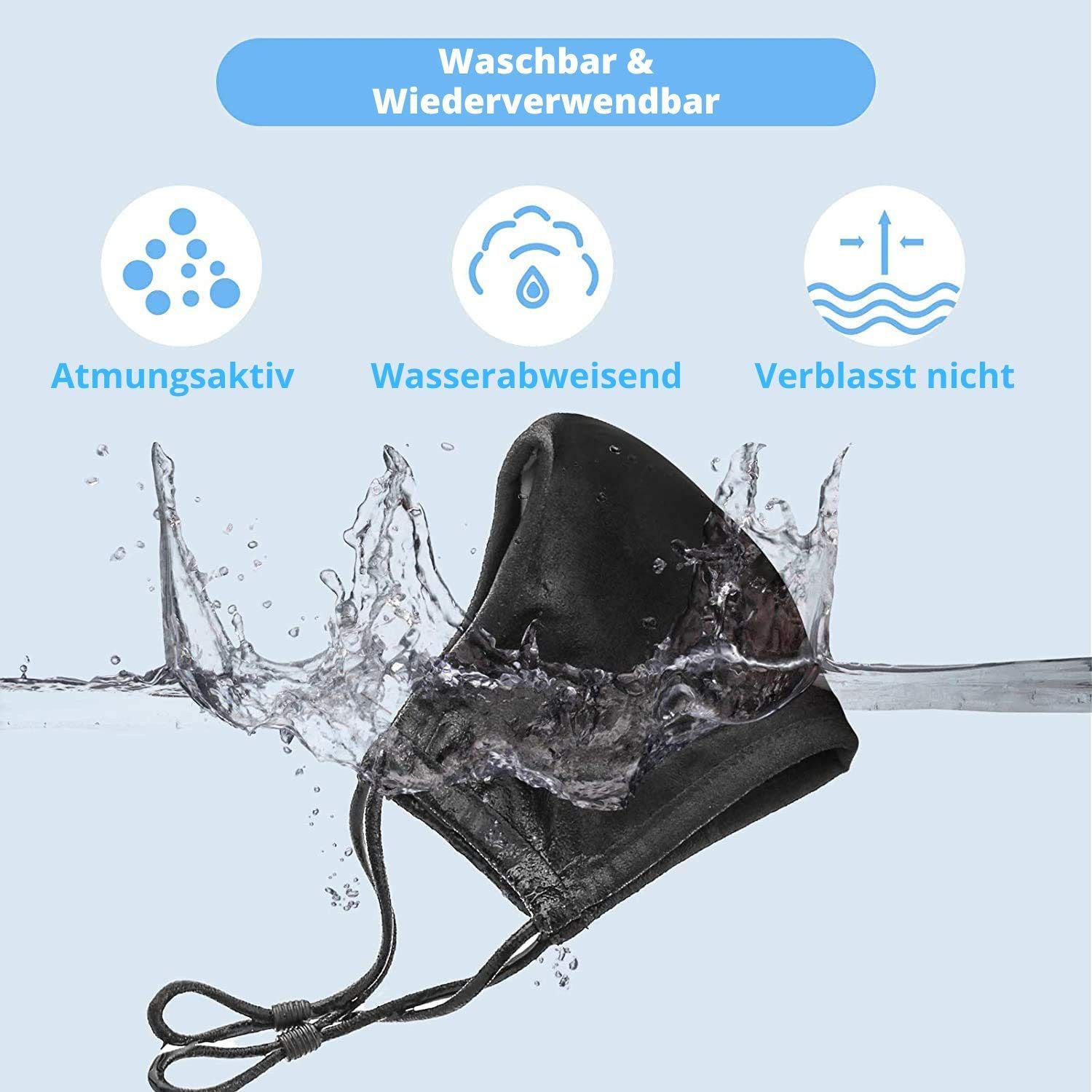 Dilara Mund-Nasen-Maske PREMIUM Seidenmasken Mundschutz mit Motiv verstellbare Größe waschbar, aus Seide - verstellbare Größe - mit Nasenbügel - waschbar