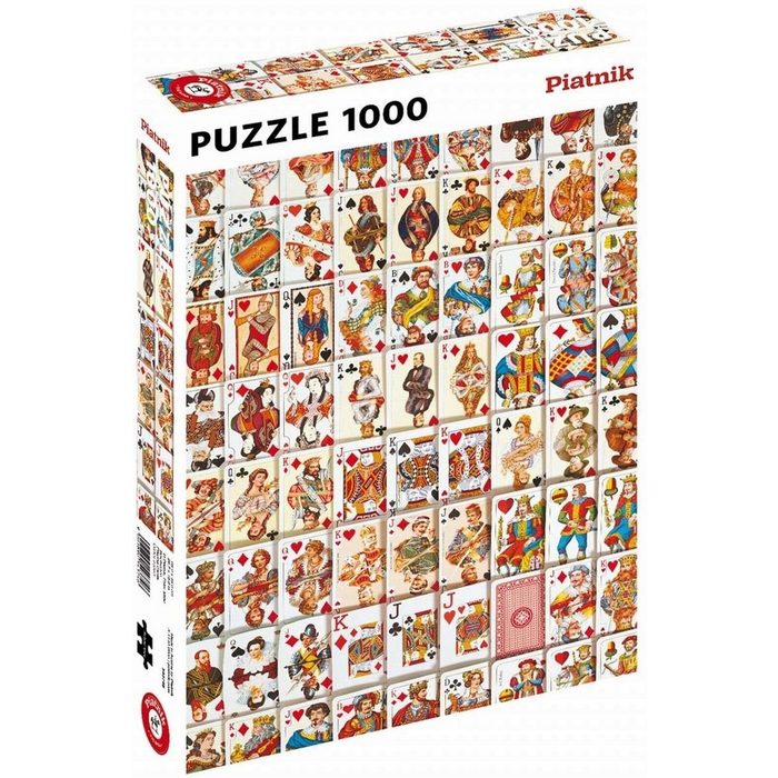 Piatnik Puzzle Spielkarten 1000 Puzzleteile