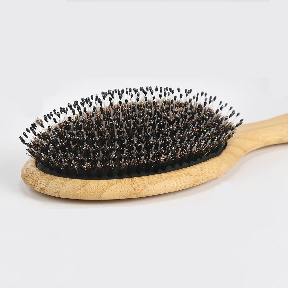 CTGtree Haarbürste Haarbürste Wildschweinborsten Nylonstiften, Haarbürste mit 1-tlg