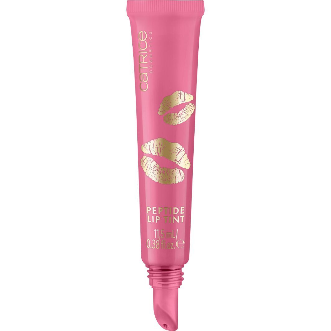 Catrice Блеск для губ KISS & GLOW Peptide Lip Tint, 3-tlg., dezente Farbe, ultra-glänzendes Finish, pflegend und vegan.