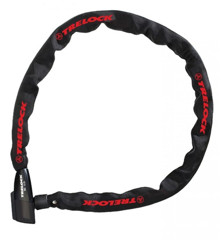 Trelock Rahmenschloss Trelock Kettenschloss 110 cm D 4 mm BC 115/110/4 schwarz ohne Halter