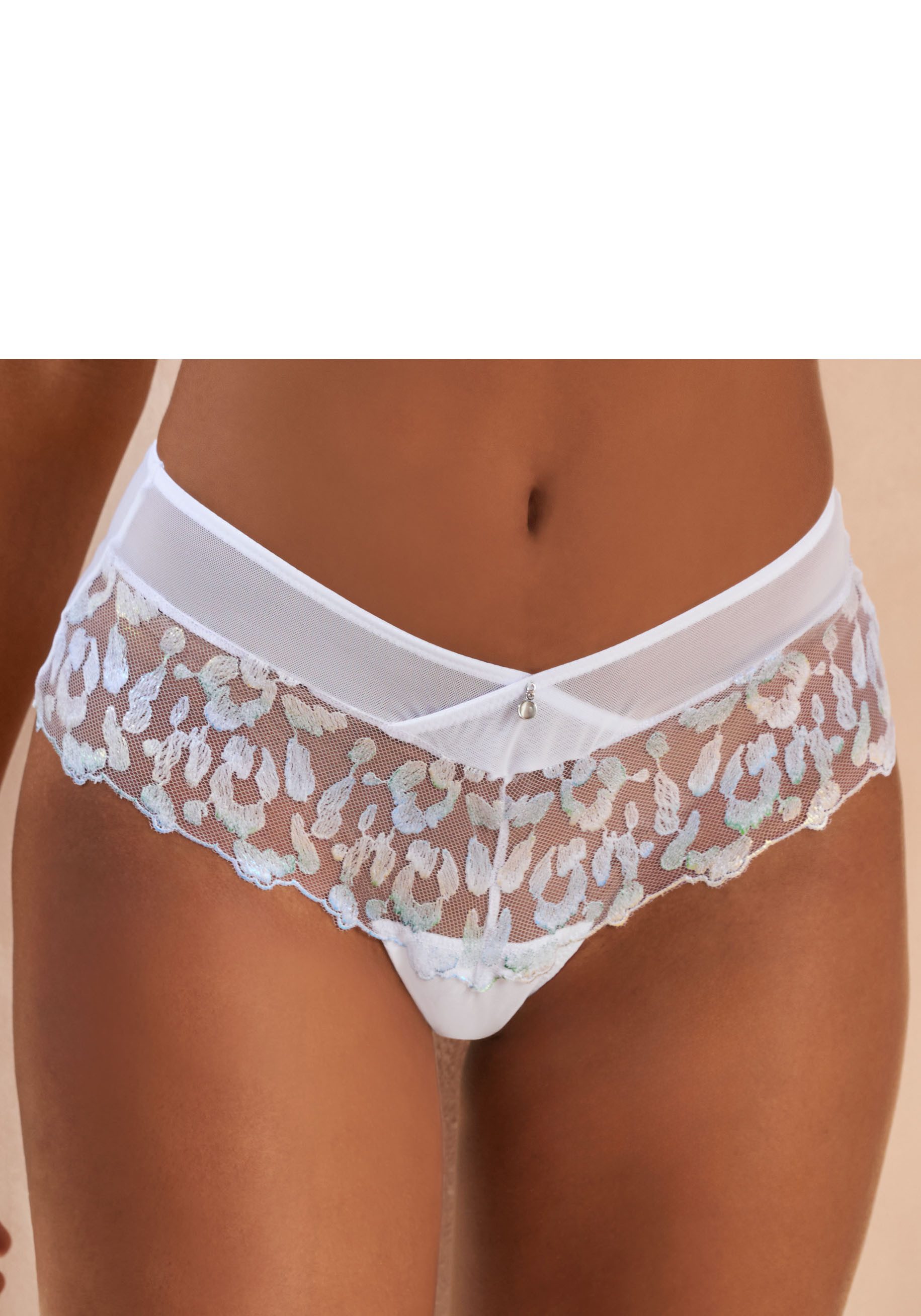 JETTE Panty aus Stickereispitze mit Glitzer-Effekten sexy Dessous, sexy Unterwäsche, Reizwäsche Damen