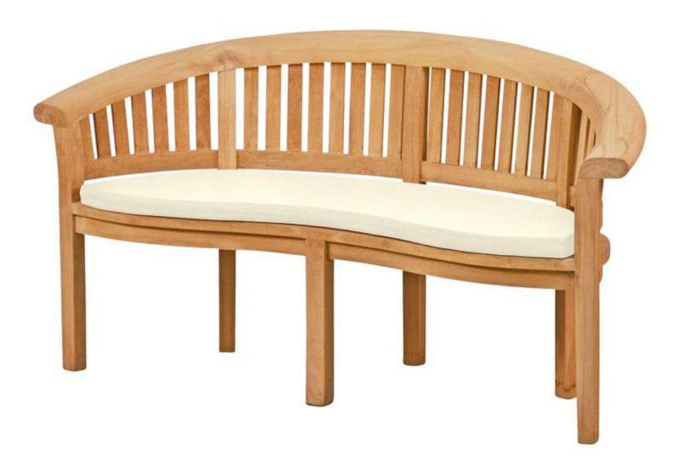 Kai Wiechmann Bankauflage Sitzauflage 139 x 49 cm als hochwertiges Polster für Bananenbank, waschbares & UV-beständiges Kissen für Gartenbank