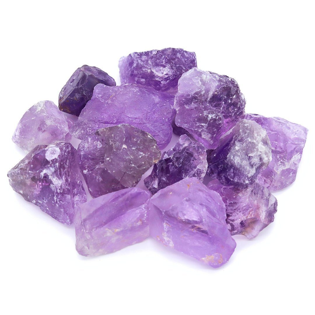 Edelstein Amethyst Mineralien Dekosteine, LAVISA Edelsteine, echte Natursteine Kristalle,