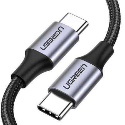 UGREEN USB Type C - USB Type C Quick Charge 480 Mbps Kabel 60 W 3 A 1 m Smartphone-Kabel, (100 cm)