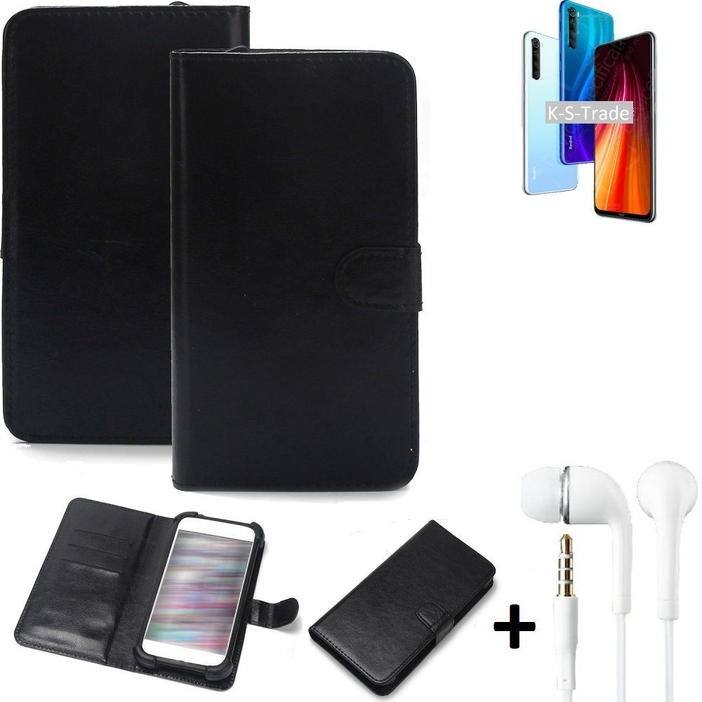 K-S-Trade Handyhülle für Xiaomi Redmi Note 8 2021, Wallet Case Handyhülle Schutzhülle Flip cover Flipstyle Tasche