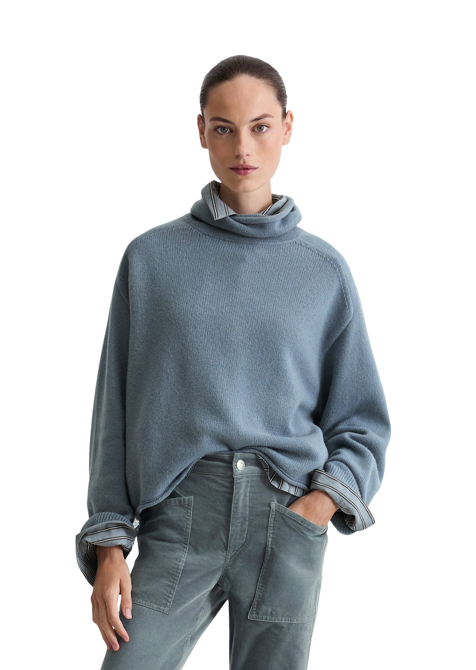 Marc O'Polo Strickpullover lockere Passform, Rollkragen, günstig online kaufen