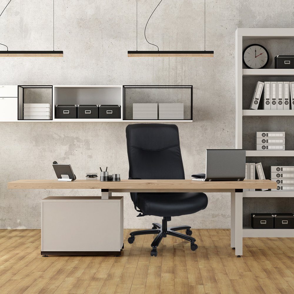 EVEREST hjh XXL Kunstleder Drehstuhl OFFICE St), ergonomisch Chefsessel Drehstuhl Bürostuhl (1 XXL