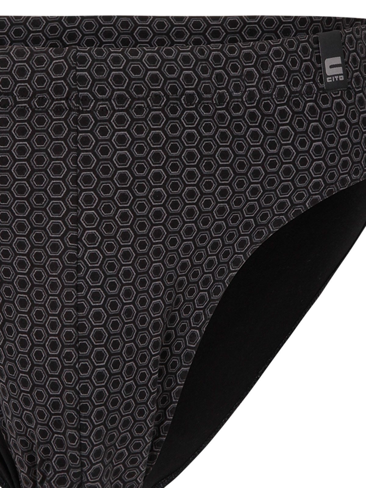 CiTO Slip 3er Pack Herren Slip Alloverdruck cotton flex (Packung, 3-St) -