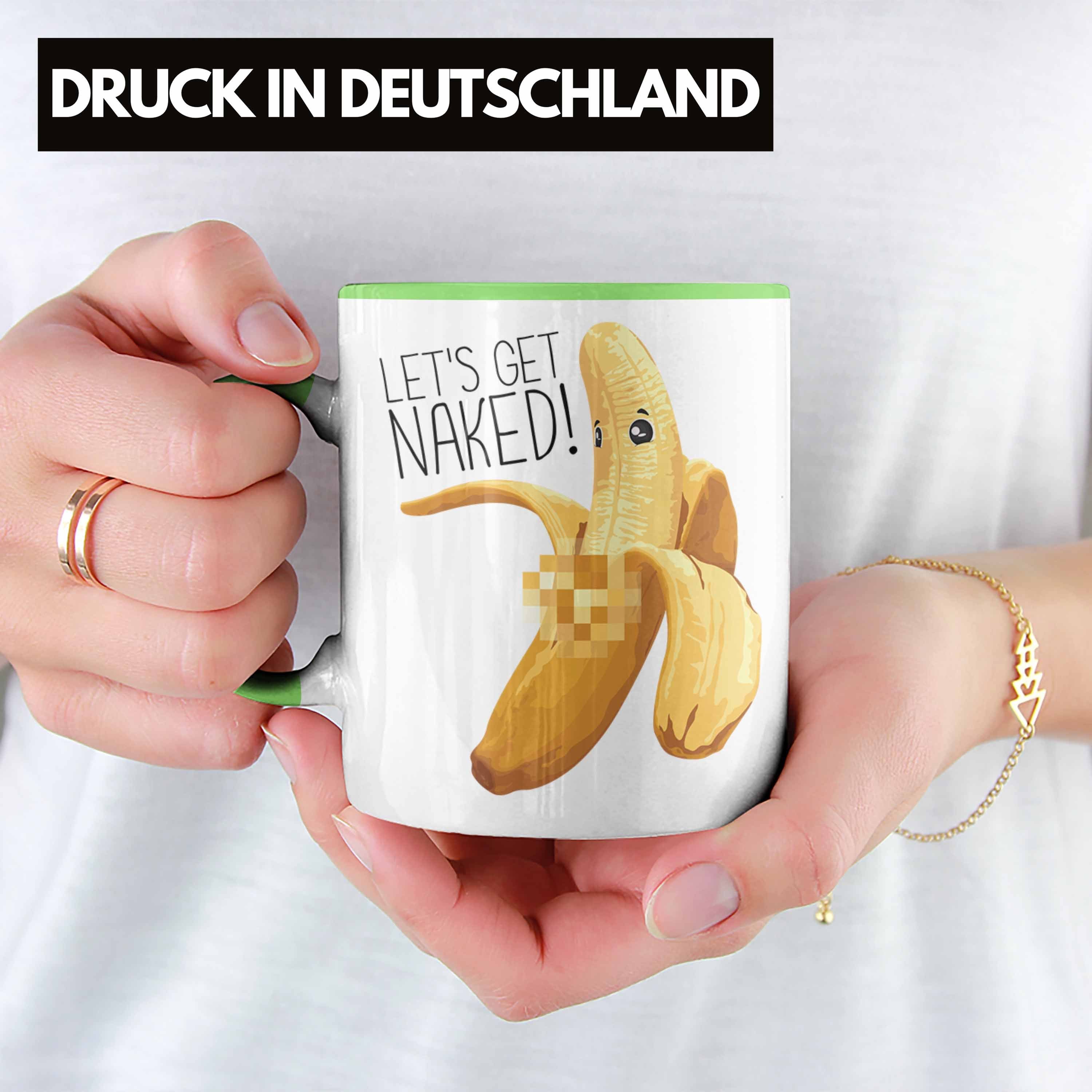 Bech Tasse Banane Get Erwachsener Geschenk Humor Grün Trendation Lets Striptease Tasse Naked