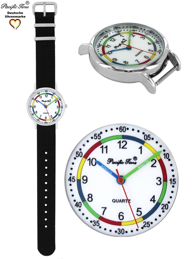 Pacific Time Quarzuhr Kinder Armbanduhr First Lernuhr Wechselarmband, Mix und Match Design - Gratis Versand