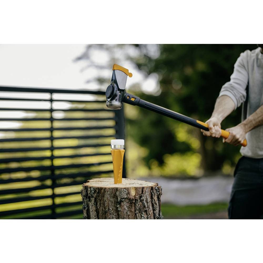 Fiskars Axt Dreh-Spaltkeil 1001615, mit Metallring