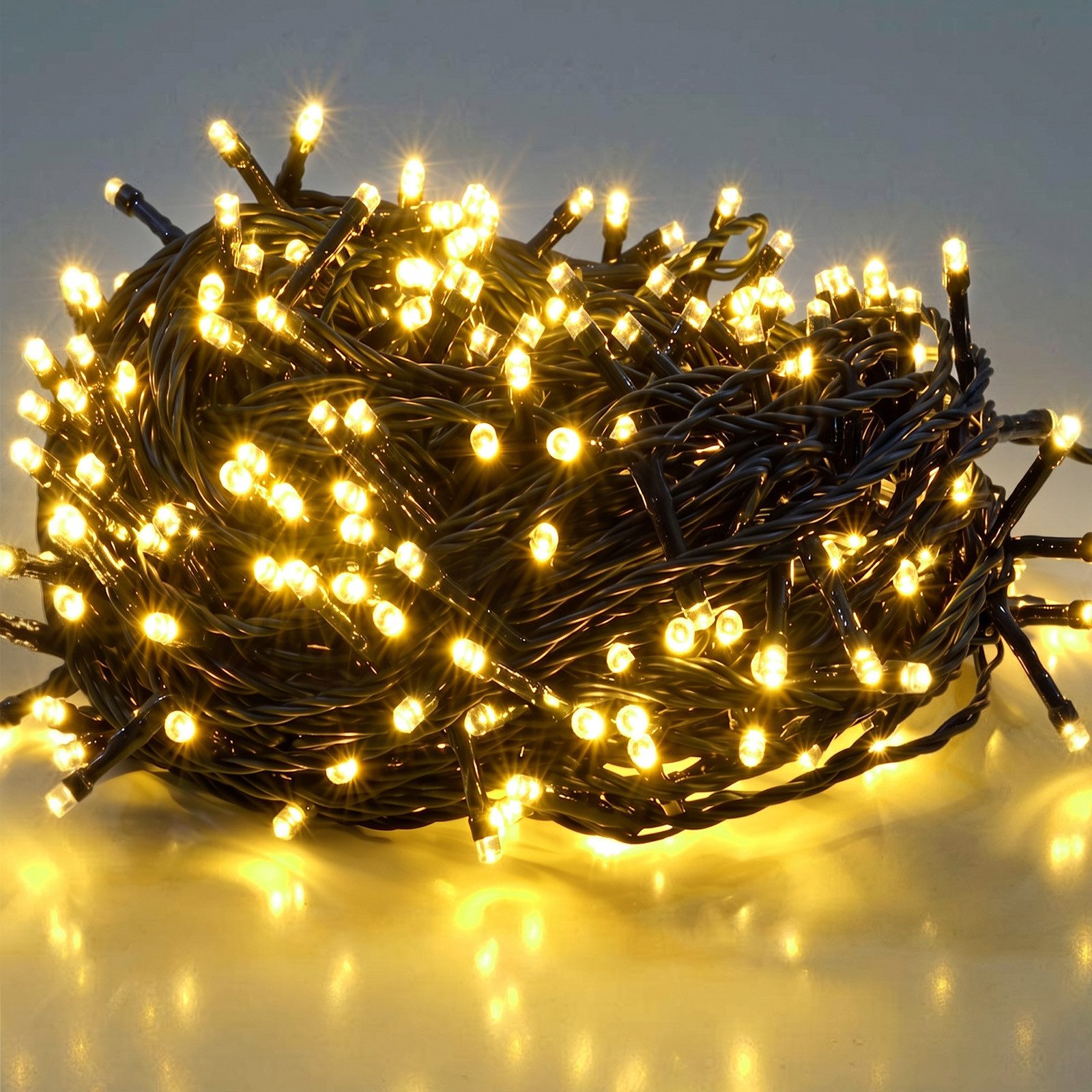 Salcar LED-Lichterkette 2m-100m LED Lichterkette Weihnachtsbaum 20-1660er LED Weihnachtsdeko