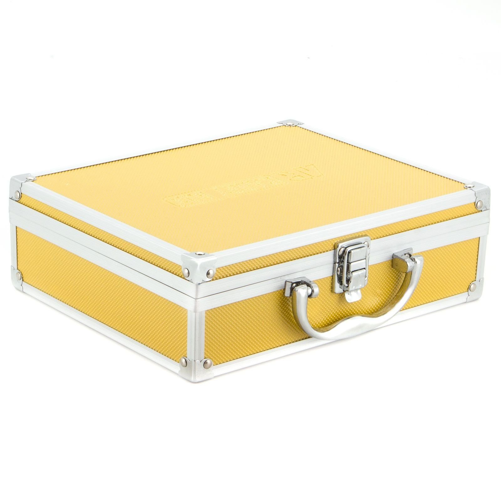 Gelb ECI Koffer (LxBxH verschiedene Farben mit Box Tools Aluminium Schaumstoffeinlage Werkzeugkoffer
