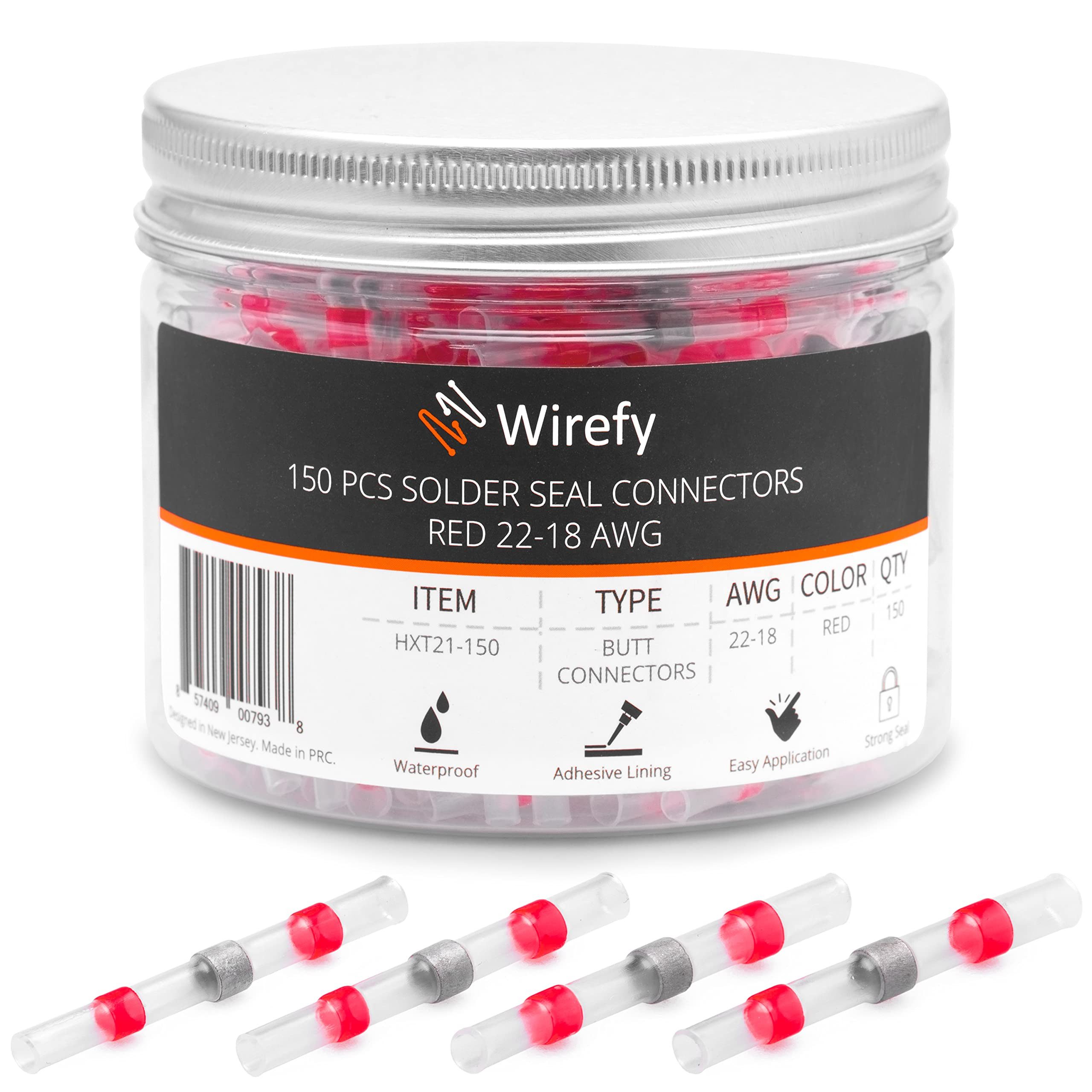 Wirefy Электропроводverbinder-Меню Wirefy Rote Lötverbinder mit Schrumpfschlauch im Set - Электропроводverbinder, 1-tlg.