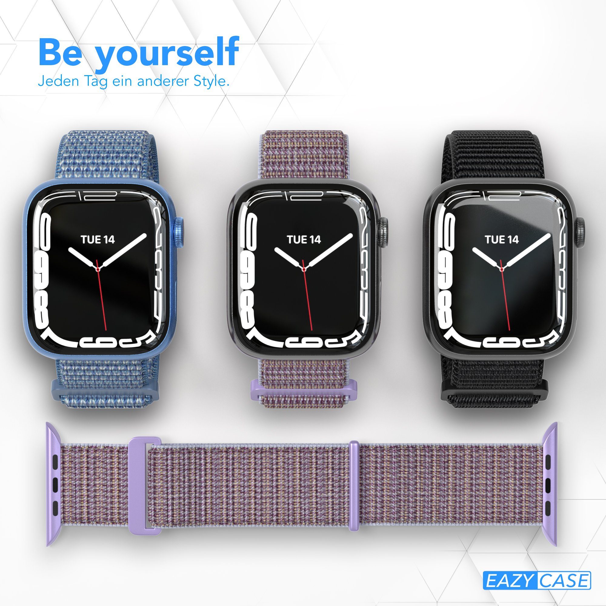 EAZY CASE Uhrenarmband Nylon Band für iWatch 11 10 9 8 7 6 5 4 3 2 SE Ultra günstig online kaufen