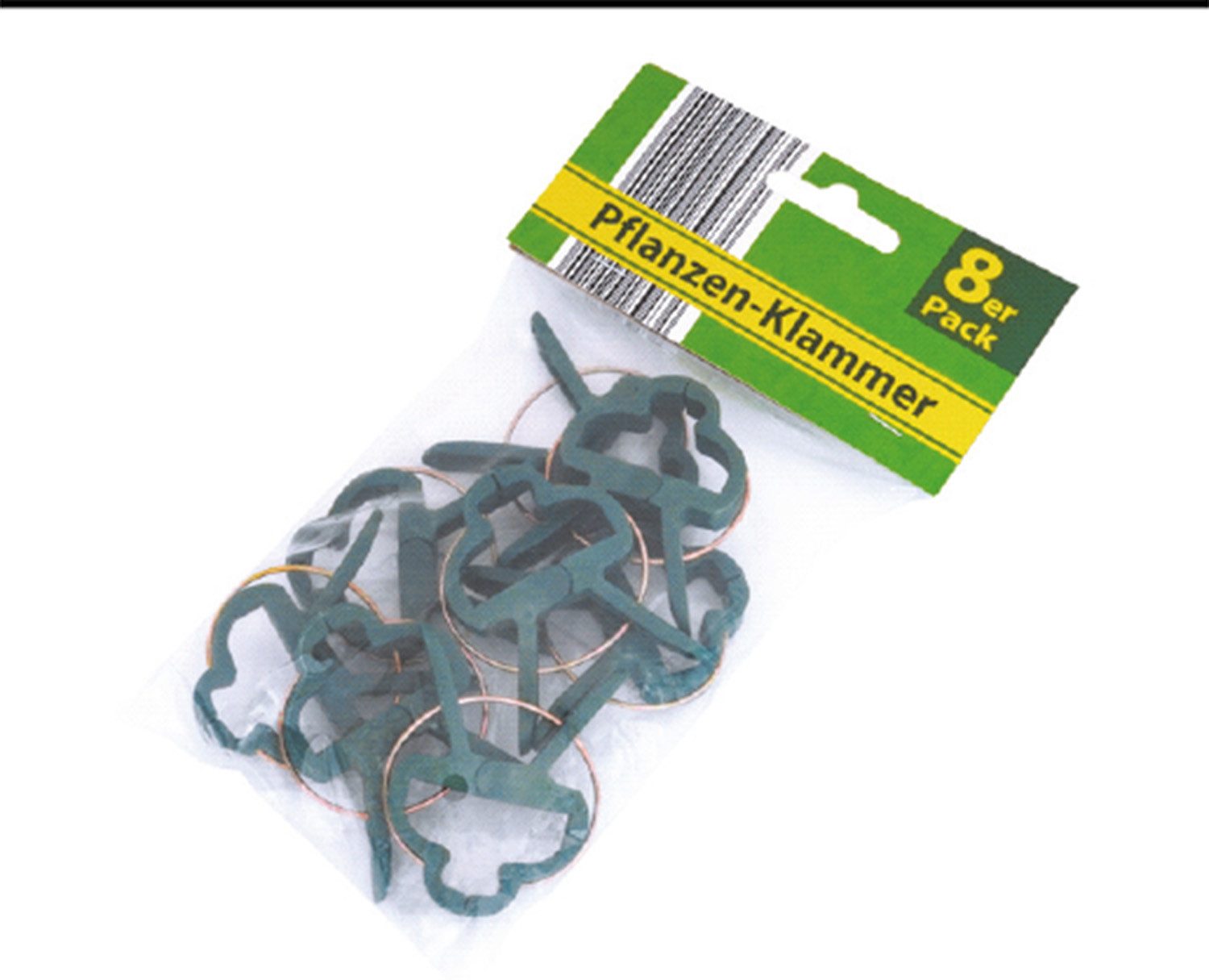 Rankhilfe Pflanzen-Klammer groß, 8er Pack Stück, 8 St., Pflanzen-Klammern, Pflanzenhalter Clips Befestigung Klammern Gartenhilfe Halterungen