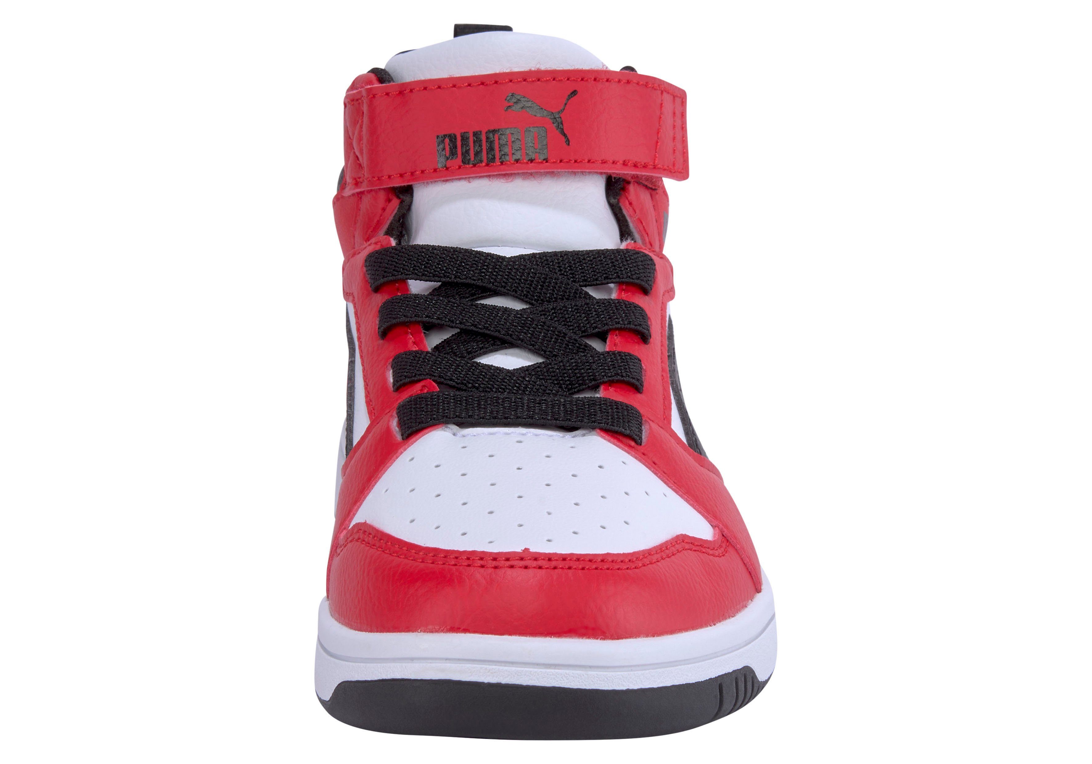 PUMA REBOUND V6 MID AC+ PS Sneaker mit leicht profilierter Gummilaufsohle, mit Klettverschluss