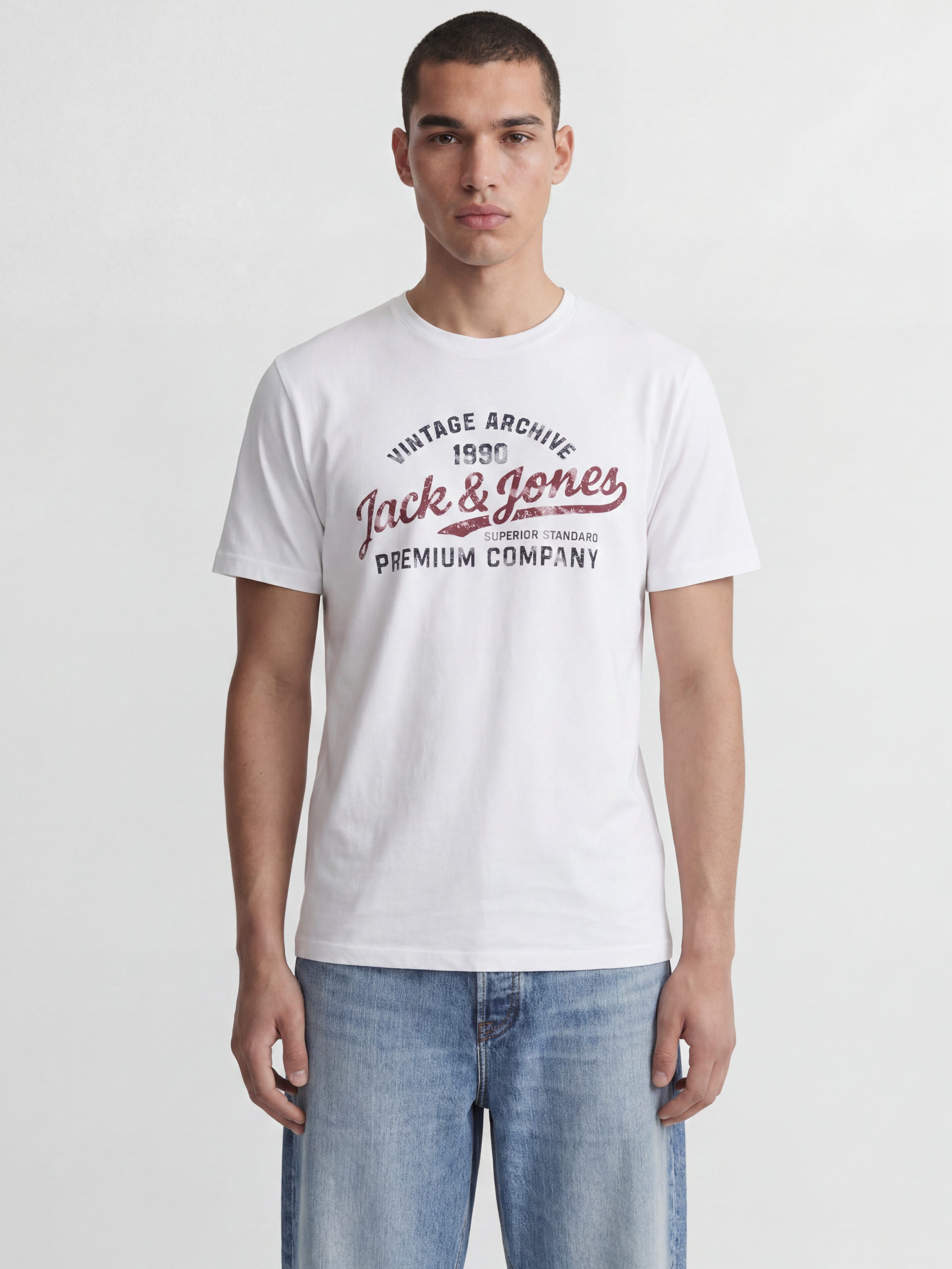 Jack & Jones T-Shirt JPRBLUMATEO SS TEE SMU 3PK MP (Packung, 3-tlg) Baumwolle, normal geschnitten