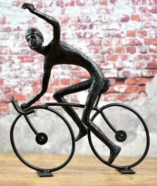 MF Skulptur 6-er Radfahrer Set - Handgefertigte Fahrrad Dekofiguren (6 St)