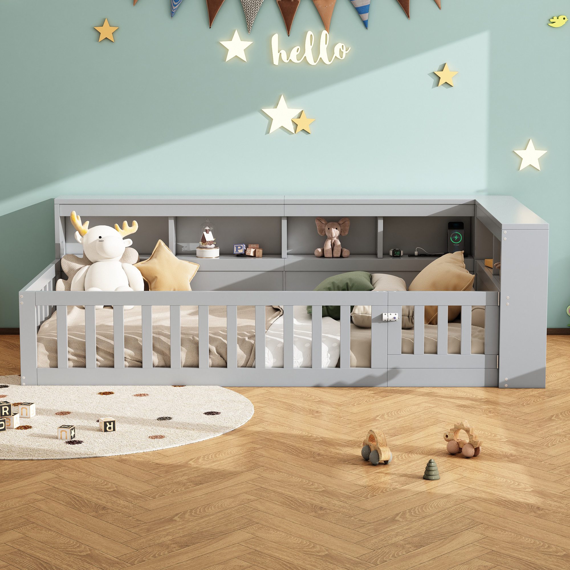 Flieks Holzbett, Kinderbett Daybett 90x200cm mit günstig online kaufen