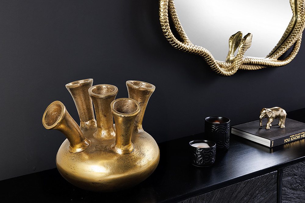 riess-ambiente Dekovase KIYA 25cm gold · günstig online kaufen