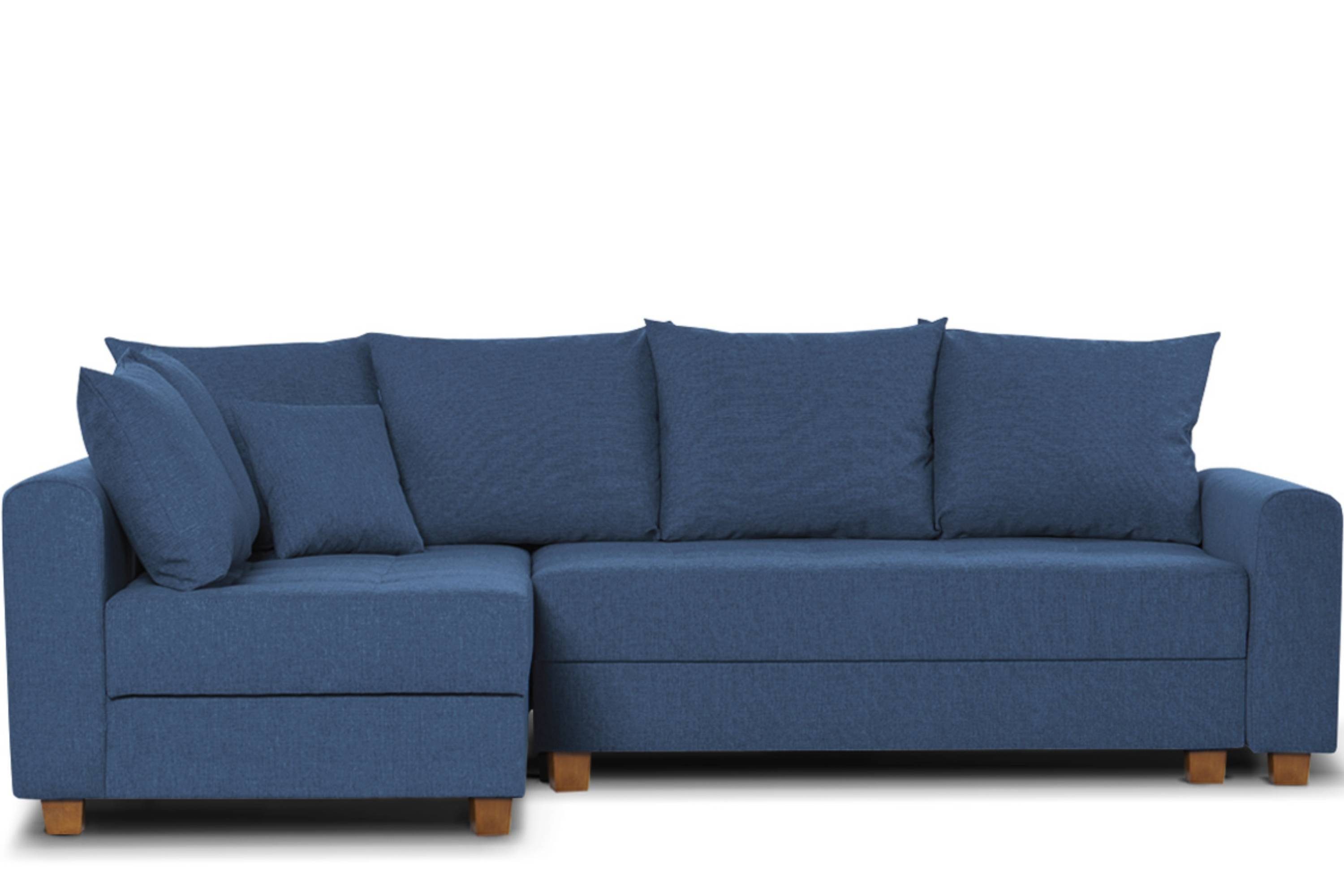 KONSIMO® Ecksofa REVO Ecksofa mit 2 bettkasten, mit universelle Ottomane, Kissenbezug abnehmbar durch Reißverschluss