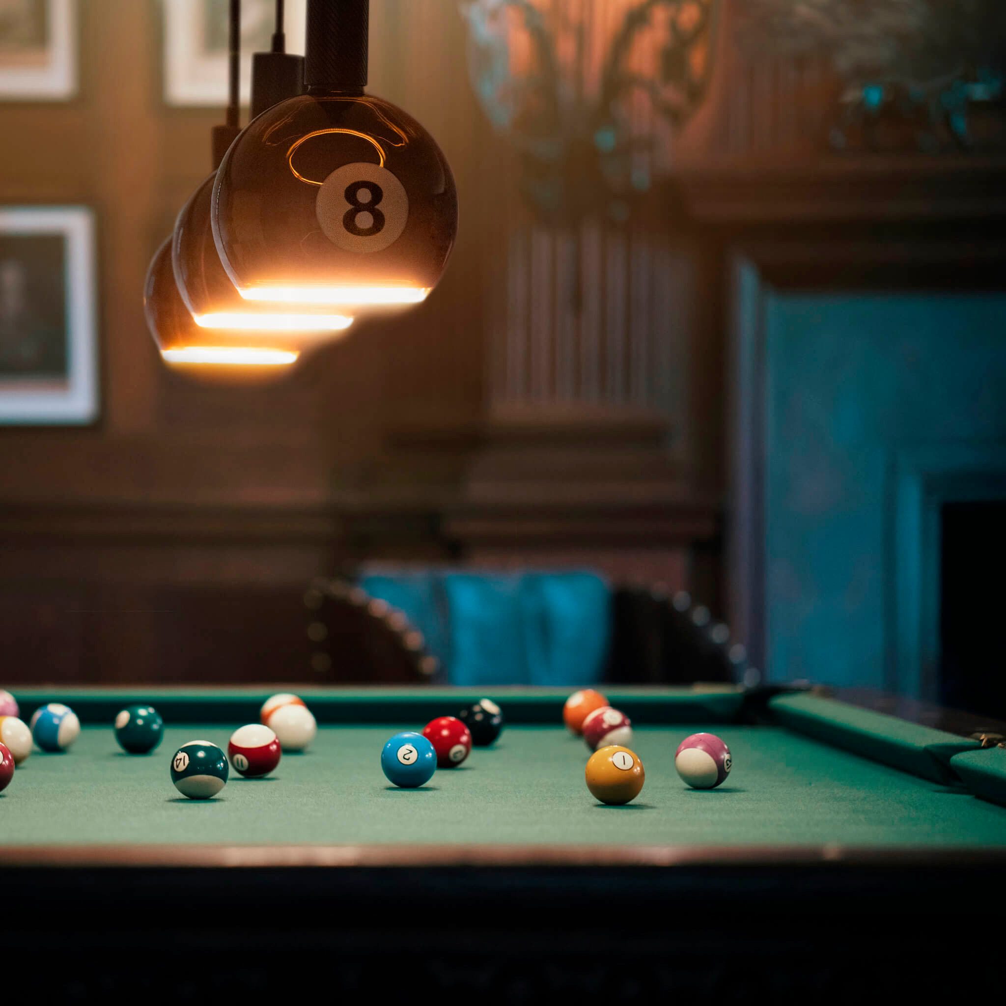 SEGULA LED-Leuchtmittel LED Floating Billard 200 black 8, E27, 1 St., Extra-Warmweiß, handmade