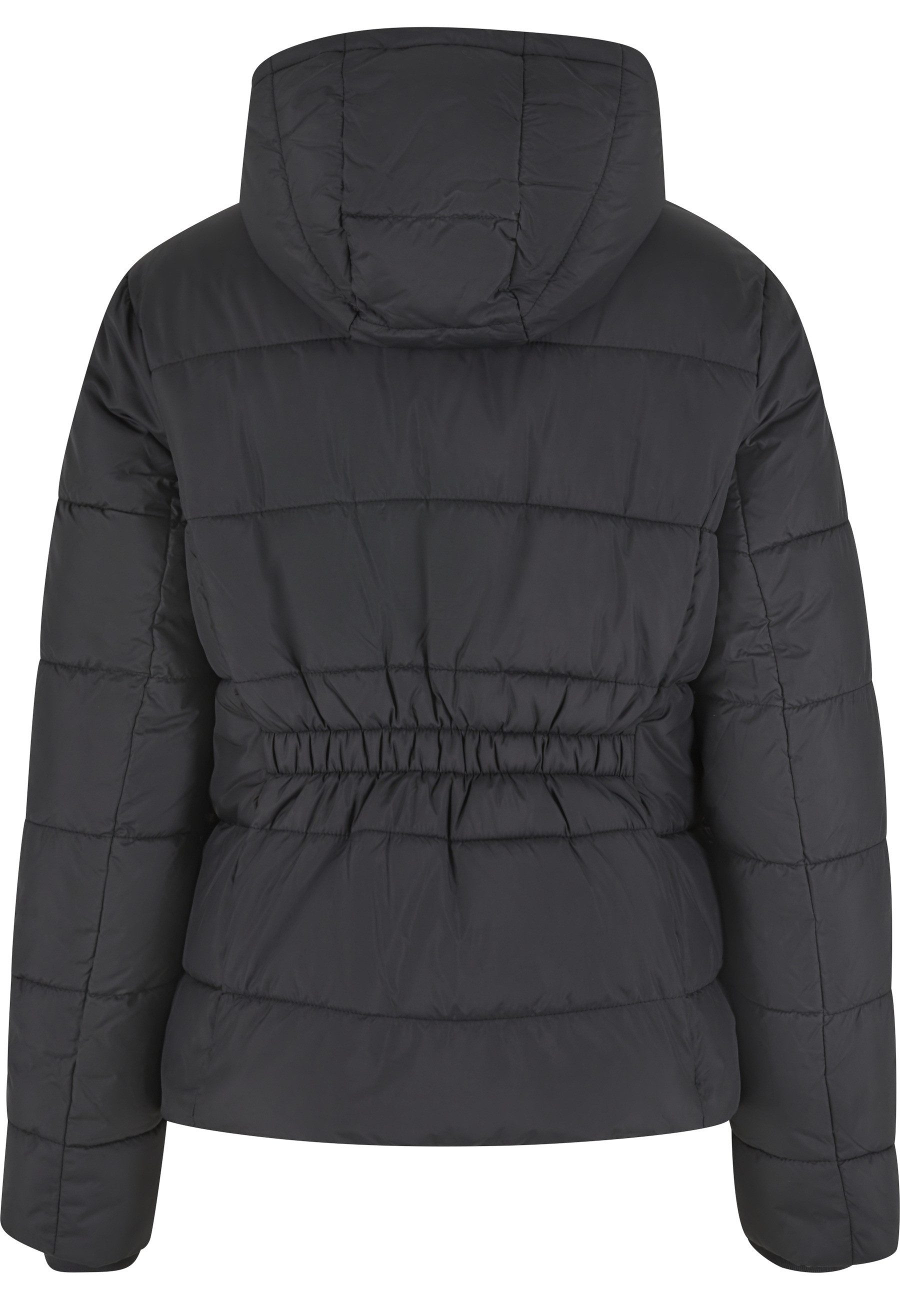 URBAN CLASSICS Winterjacke Urban Classics Ladies Short Puffer Jacket With Hood (1-St)