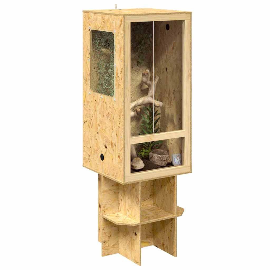 vidaXL Terrarium Terrarium Braun 50 x 50 x 150 cm OSB